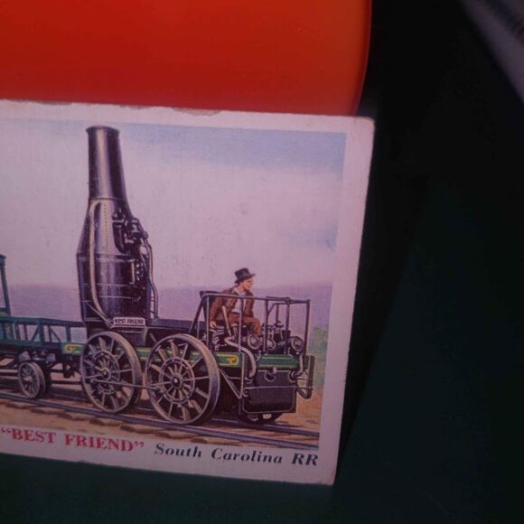 1955 Topps Rails and Sails #106 - 1830 Best Friend - SC Railroad Trading Card - Picture 3 of 8